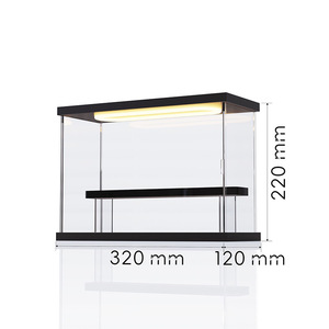 Hộp mù lưu trữ hiển thị giá thân thiện với môi hiện đại handmade <span class=keywords><strong>Acrylic</strong></span> trong suốt chống bụi hình vuông mô hình qua biên giới - Product Image 4