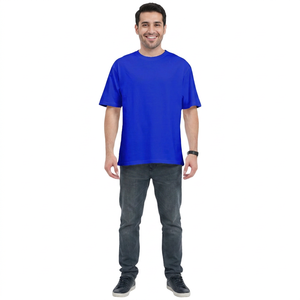 Camisetas Unisex Ligeras de Algodón 100% Estilo Urbano con Hombros Caídos, Alta Calidad, Nueva Moda, Color Sólido, Personalizables para Hombre FINER - Product Image 1