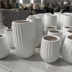 Foshan produttore grande giardino in fibra di argilla <span class=keywords><strong>vasi</strong></span> di <span class=keywords><strong>fiori</strong></span> all'ingrosso vaso grande vaso per uso domestico e vivaio - Product Image 6