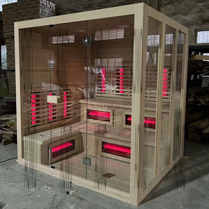 Bains à remous Salles de sauna Sauna Sauna extérieur Infrarouge Bois <span class=keywords><strong>Spa</strong></span> extérieur Intérieur Maison <span class=keywords><strong>Hammam</strong></span> turc humide - Product Image 5