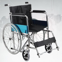Vente chaude en acier inoxydable Pliable portatif léger manuel 809 fauteuil roulant Prix