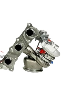 AUFERAY Billet Wheel Twin <span class=keywords><strong>Turbo</strong></span> 19T TD04 Nuevo turbocompresor de accionamiento derecho para <span class=keywords><strong>BMW</strong></span> 135i 335i N54 3.0L Números de pieza 4913107000 - Product Image 1