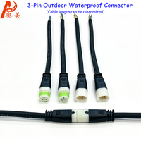 Connecteur Aviation 3 Broches Mâle-Femelle en Cuivre Pur, Étanche pour Extérieur/Intérieur, 250V, En Stock