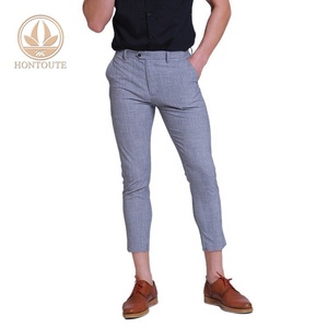 2019 Oem diseño personalizado mejor venta Slim Fit <span class=keywords><strong>Formal</strong></span> de negocios de trabajo <span class=keywords><strong>joven</strong></span> de pantalón hombre traje de pantalón - Product Image 2