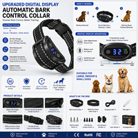PD 259B Automatisches Anti-Bell-Halsband für Hunde mit Digitalanzeige, Ton-, Vibrations- und Statischen Modi
