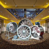 BYT Serie Mobiler Axialventilator mit Verstellbaren Flügeln, Hitzebeständig für Holztrocknungsofen, Beweglicher Geräuscharmer Axialventilator Bidirektional