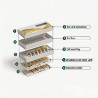 Boîtes à fermeture magnétique rigides, écologiques, réutilisables, stériles, personnalisables, avec étiquettes privées, manuels d'instructions, emballages