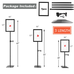 Cydisplay โปสเตอร์ A3สีดำแบบยืนสำหรับโฆษณาที่ใส่เมนูแบบด้านเดียวที่วางป้ายสีสำหรับงานหนัก - Product Image 5