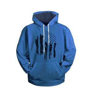 Sudaderas Patrióticas de Alta Visibilidad para Hombre, con Estampado de Bandera, Ribete Reflectante, Otoño, ODM, Poliéster/Algodón para Seguridad - Product Image 5