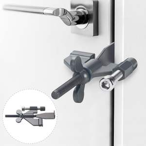 Serrures de verrouillage de voyage en fer portable réglables pour une sécurité accrue et une protection de la vie privée dans les chambres à coucher - Product Image 6