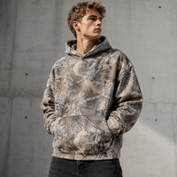 Sweat à capuche camouflage surdimensionné personnalisé pour homme, imprimé intégral, style streetwear, avec poche kangourou – Fabricant de vêtements sur mesure OEM/ODM