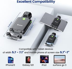 Lecteur de codes-barres sans fil Bluetooth Eyoyo 1D 2D avec clip dorsal pour téléphone, 3000 mAh, pour inventaire d'entrepôt, iPad, <span class=keywords><strong>iPhone</strong></span> - Product Image 2