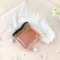 Kuas Kabuki Profesional Ultra Lembut Tanpa Garis untuk Foundation, Pencampur Rias Wajah dan Tubuh, Cocok untuk Self Tanner