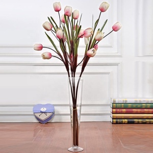 Crystal V Shape Tall <strong>Flower</strong> Glass <strong>Vase</strong> 20/30/40/50/60cm for Home Bar Office Restaurants Hotels-Wedding &amp; Valentine's Day - Product Image 3