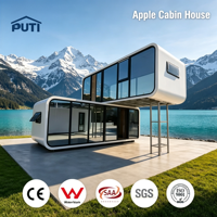Serre modulaire préfabriquée Apple Cabin pour site isolé, installation simple, logistique pratique, zones rurales, personnalisation disponible, hôtel