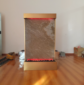 Fontaine d'eau intérieure mobile en pierre naturelle de style zen, cloison pour la division des pièces - Product Image 2