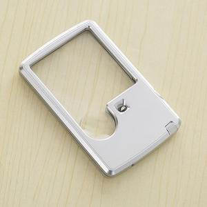 <span class=keywords><strong>3x</strong></span> <span class=keywords><strong>6x</strong></span> כיס כרטיס מיני כרטיס בגודל מרובע זכוכית מגדלת עם אור הוביל לתכשיטי קריאה - Product Image 6