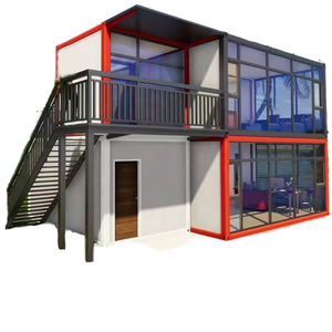 Bâtiment administratif modulaire CE, 2 étages, structure en acier, bureau, conception libre, panneau isolé écologique, utilisation toute l'année, mobile - Product Image 1