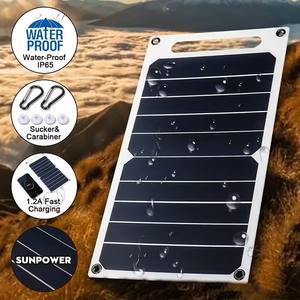 Le panneau solaire flexible 5W 24% V USB de cellules de Sunpower d'efficacité du poids léger 5.5 a produit le chargeur de téléphone portable haut efficace - Product Image 6