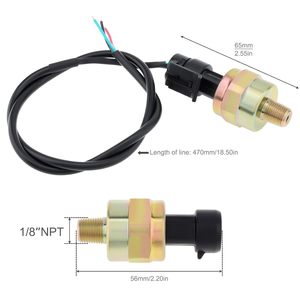 Sensor de Presión de Aceite DriSentri 1/8 NPT 0-100 Psi de Acero Inoxidable, Ajuste Universal para Automóviles - Product Image 2