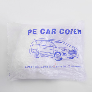 <span class=keywords><strong>Housse</strong></span> de protection universelle jetable en <span class=keywords><strong>plastique</strong></span> imperméable et anti-poussière de 1,5 mil pour vêtements de voiture - Product Image 5