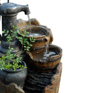 Outdoor Garden Water Pump <b>Cascading</b> Water Fountains Mini Natural Garden Outdoor Beautiful Practical Stone <b>Waterfall</b> Fountain - Product Image 2