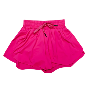 OEM Design Preorder vendita calda all'ingrosso nuovo Design estivo per bambini ragazze in tinta unita rosso Sport <span class=keywords><strong>pantaloncini</strong></span> morbidi - Product Image 2