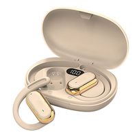 Écouteurs sans fil à clip d'oreille avec annulation active du bruit (ANC), étanchéité IPX6, contrôle tactile LED, 6 heures d'autonomie pour Bluetooth 5.0