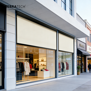 Persianas Exteriores Eléctricas Horizontales Resistentes con Cremallera Grande, Resistentes a Altas Velocidades del Viento, <span class=keywords><strong>para</strong></span> <span class=keywords><strong>Cortinas</strong></span> <span class=keywords><strong>de</strong></span> Vidrio Comerciales y Residenciales - Product Image 3