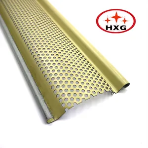 Wholesale Roller Shutter Profile 1.2mm Thick Beige Perforating Iron Roller Shutter Profiles Slat For Door