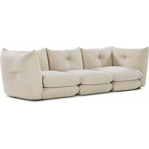 Modern Italian Design Stacked <b>Pillow</b> <b>Sofa</b> Luxury Modular Soft Upholstered Couch for Villa Living Room - Product Image 4