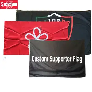 Bandera barata de 3X5 pies a todo color impresa 100% poliéster al por mayor bandera personalizada Impresión de bandera