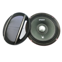 OEM 1 par de altavoces de coche de 2 vías de 6,5 pulgadas y 100W con cubierta antipolvo y cable de audio, altavoces de rango completo estéreo de música de audio de puerta de coche