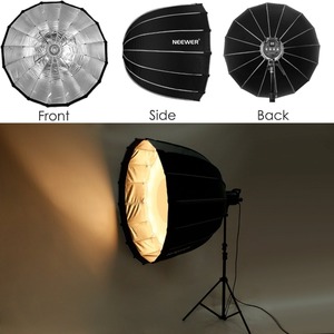 Softbox Hexagonal <span class=keywords><strong>Neewer</strong></span> <span class=keywords><strong>de</strong></span> 35.4 Pulgadas/90 cm con Borde Gris y Montura Bowens, Difusor Softbox para <span class=keywords><strong>Neewer</strong></span> CB60 CB100 CB150 SL-60W - Product Image 2