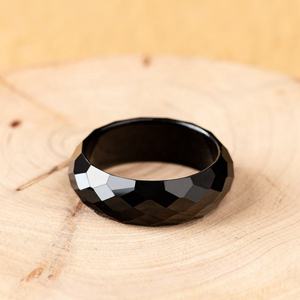 natural Jadeite Black Jadeite <b>jade</b> <b>ring</b> UNISEX black green Chinese style Fashion Simplicity classic original design Gift JZ02 - Product Image 2