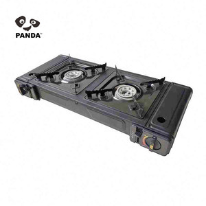 Estufa de Jardín Panda Personalizada de Doble Quemador con Encendido Automático, Portátil para Acampar al Aire Libre, de Gas Butano, con Estuche de Transporte - Product Image 4