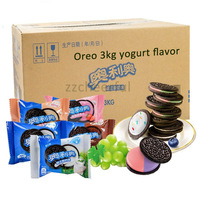 Biscuits sandwich au chocolat Oreoos halal en gros, 3 kg, en vrac, snacks exotiques, biscuits