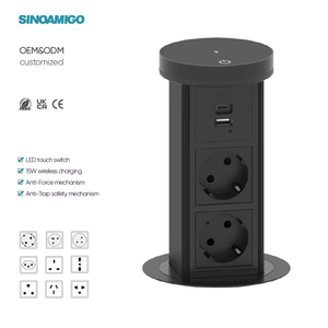 SINOAMIGO comptoir <span class=keywords><strong>de</strong></span> <span class=keywords><strong>cuisine</strong></span> <span class=keywords><strong>plan</strong></span> <span class=keywords><strong>de</strong></span> <span class=keywords><strong>travail</strong></span> <span class=keywords><strong>de</strong></span> table encastré armoire dissimulée rallonge rétractable prise <span class=keywords><strong>de</strong></span> plomb Pop Up prises <span class=keywords><strong>de</strong></span> bureau - Product Image 1