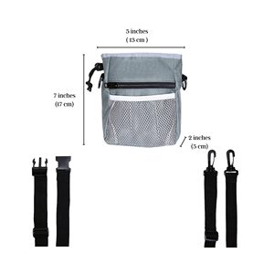 Muestra Gratuita de Bolsa de Entrenamiento para Perros Impermeable con Cinturón, Bolsa para Premios y Golosinas para Pasear Mascotas, Hecha de Nailon Plástico Resistente - Product Image 6
