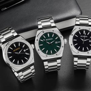 Reloj de Cuarzo Plateado de Lujo para Hombre, Venta al por Mayor de Fábrica China, Esfera con Diseño de Cielo Estrellado, Diámetro de 42 mm, Acero Inoxidable, Reloj de Lujo - Product Image 6