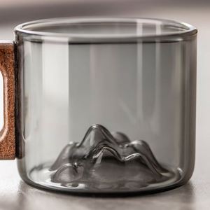 Taza de Té Reutilizable de Vidrio Borosilicato con Asa de Madera, Pequeña Capacidad, Ecológica y Duradera, para Oficina y Hogar - Product Image 5