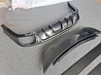 Bonne qualité véritable fibre de carbone avant lèvre jupe latérale extension diffuseur arrière aileron arrière pour Porsche Panamera 2010-2013