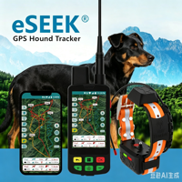 Collier de suivi de santé pour animaux tout-en-un : API d'analyse des données vitales + double mode GNSS/VHF - Prix de gros pour les revendeurs en gros