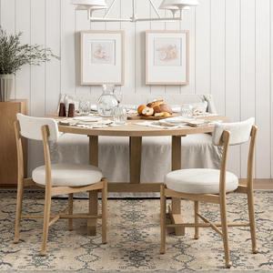 Madeira maciça de Midcentury americana que janta a cadeira estilo antigo durável ecológico do Wabi-sabi para o B & B Restaurantes Café Lojas Hotéis - Product Image 1