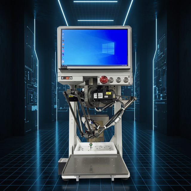 Delta Parallel Robotic Arm 4 6 Axes Manipulator Automatic SMT Pick Place Mini Robot Machine for Packing Sorting Motor Core