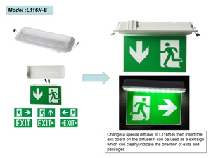 Se acepta un combo de luz de emergencia LED personalizado para centro comercial, lámpara de emergencia LED recargable para el hogar montada en la pared - Product Image 5