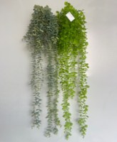 Guirlande de feuilles d'eucalyptus artificielles de haute qualité, plante murale verte en PE, décoration de plafond pour remise de diplôme et mariage