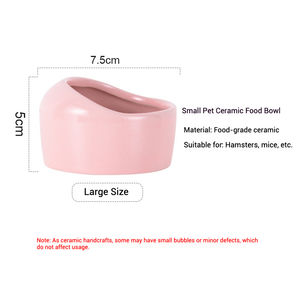 Tazón <span class=keywords><strong>de</strong></span> comida para hámster multifunción antiderrames <span class=keywords><strong>de</strong></span> cerámica ecológica, lo último en venta al por mayor - Product Image 6