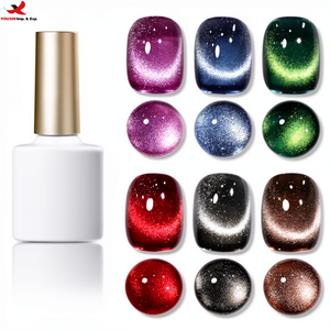 Professional Cat Eye UV <b>Gel</b> <b>Nail</b> Polish <b>Set</b> Glitter Sparkle 9D Holographic Reflective Magnetic Finish GZ RTS Bulk Mixed Order - Product Image 1