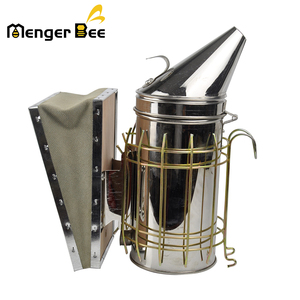 Fumador de abejas de acero inoxidable Manual de nueva condición, equipo de cría de animales 304 de alta eficiencia para apicultura Menger Bee (M) - Product Image 2